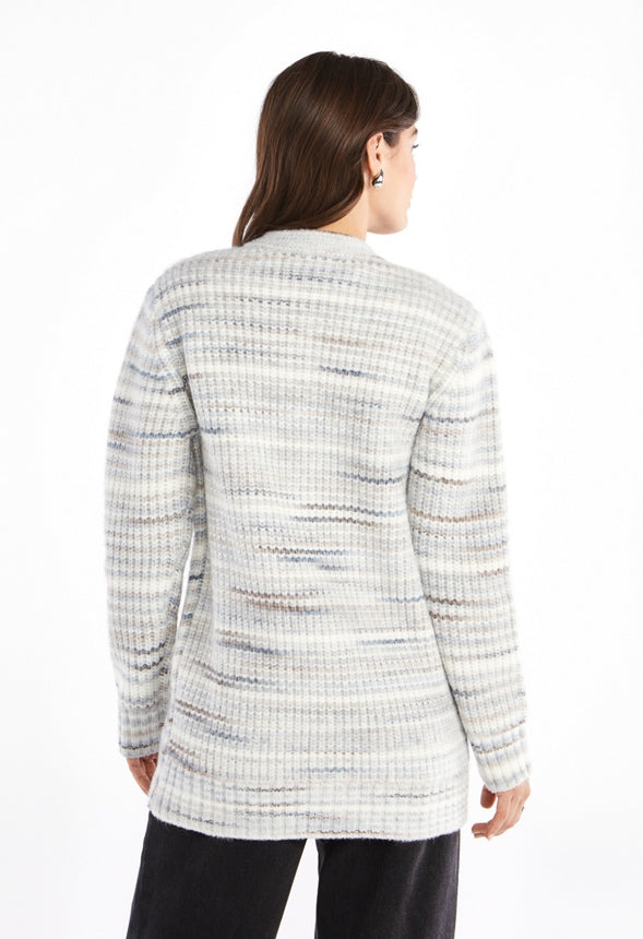 Biggie Spacedye Cardigan Blue Spacedye