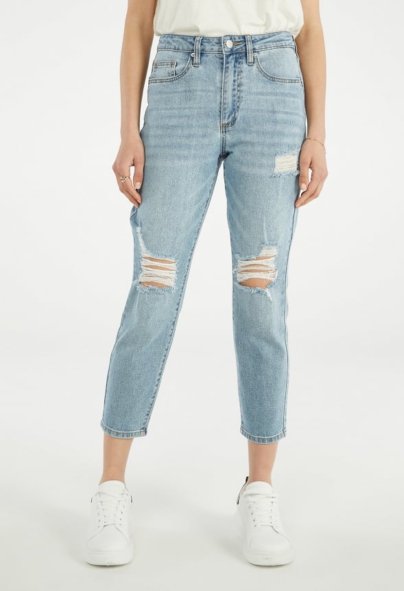 Charlie High Rise Slim Cropped Jeans Cove