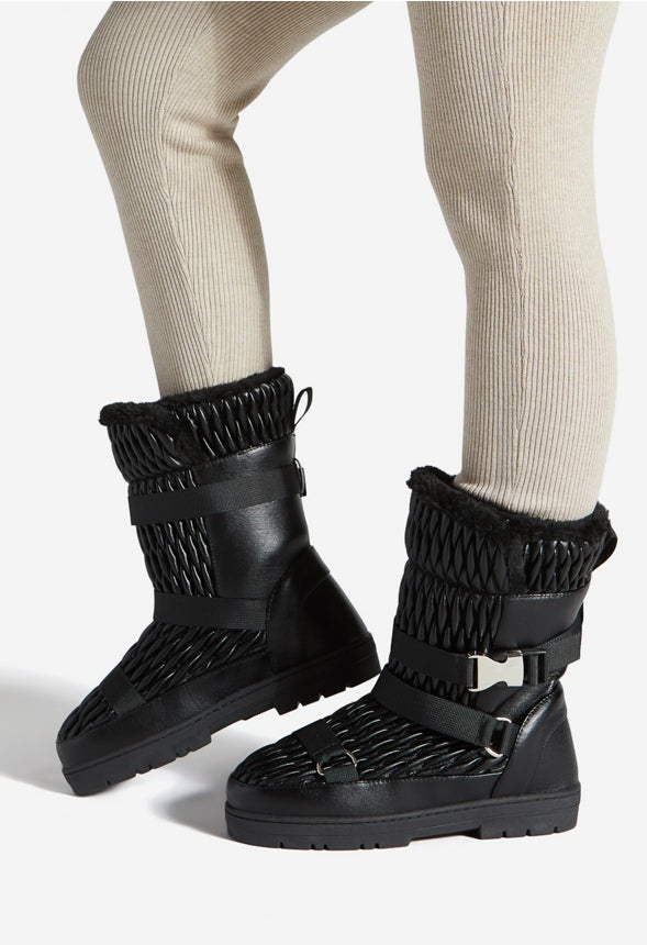 WYKTORIA FLAT BOOT Black Caviar