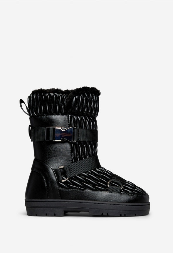 WYKTORIA FLAT BOOT Black Caviar