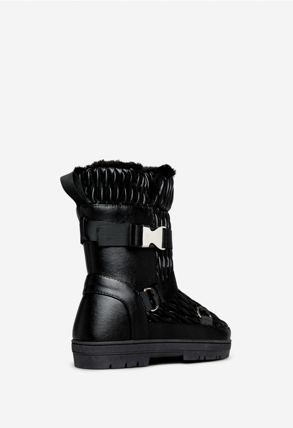WYKTORIA FLAT BOOT Black Caviar