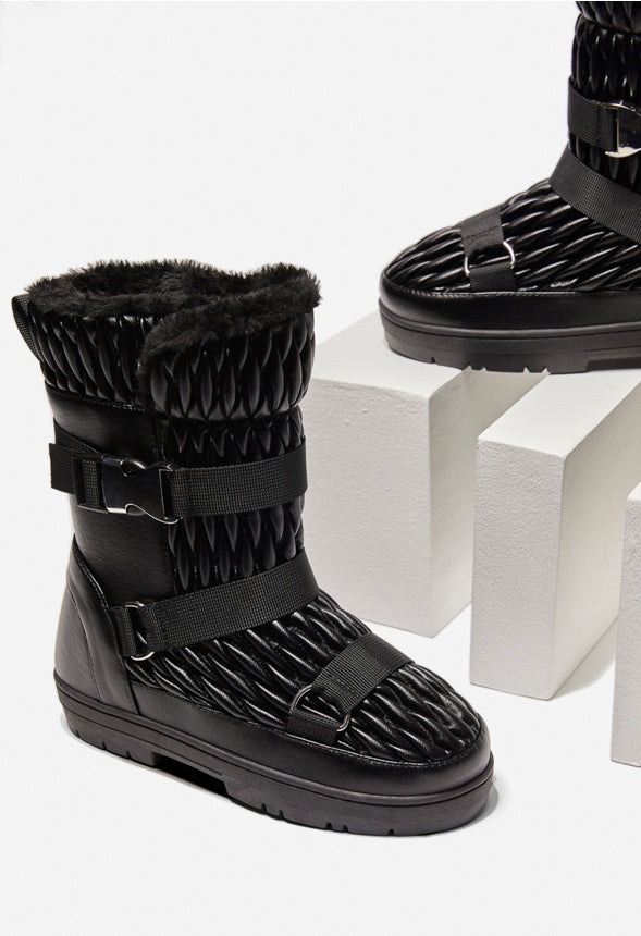 WYKTORIA FLAT BOOT Black Caviar