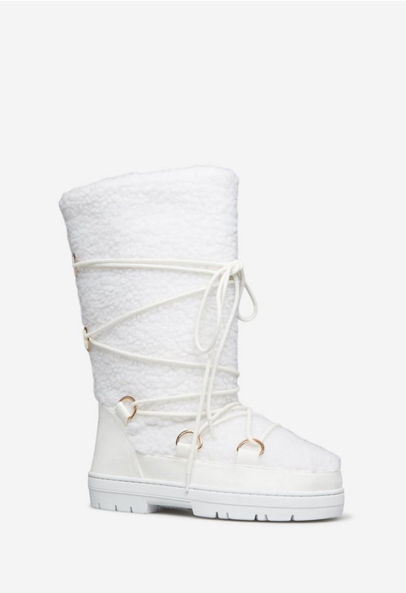 SHAWNETTE FUZZIE BOOT Bright White