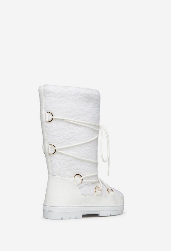 SHAWNETTE FUZZIE BOOT Bright White