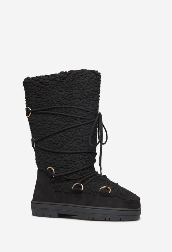 SHAWNETTE FUZZIE BOOT Black Caviar