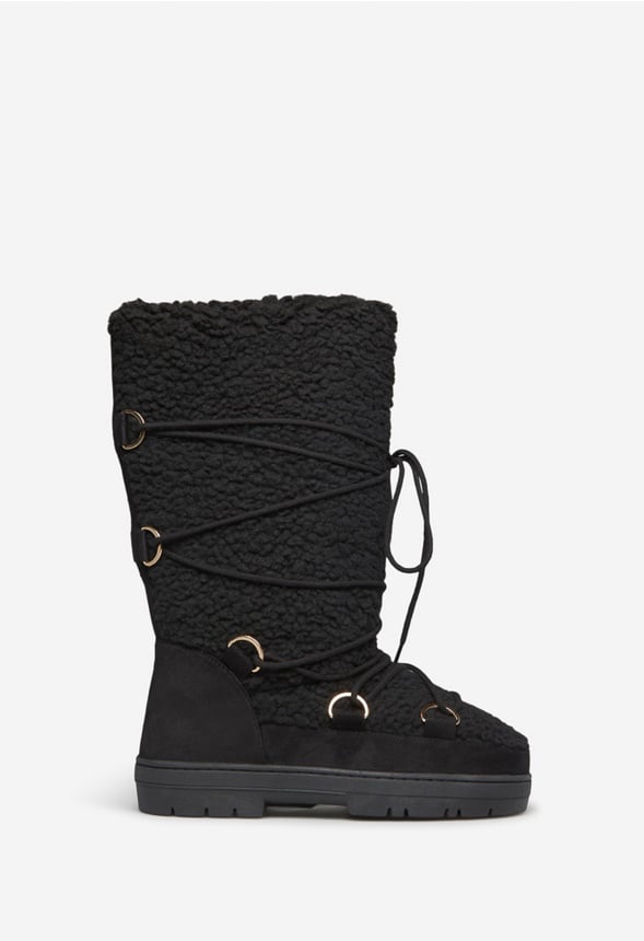 SHAWNETTE FUZZIE BOOT Black Caviar