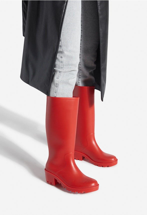 ROONIE TALL RAIN BOOT High Risk Red
