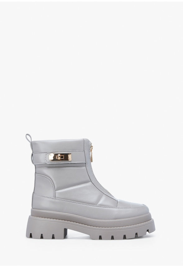 CLARA LUG SOLE BOOTIE Elephant Skin