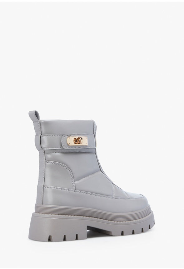 CLARA LUG SOLE BOOTIE Elephant Skin