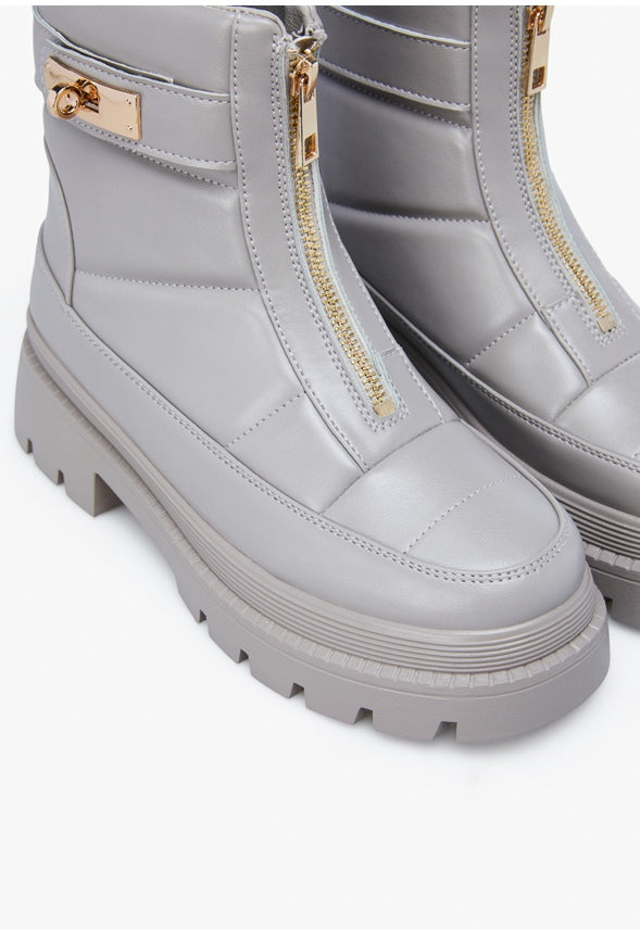 CLARA LUG SOLE BOOTIE Elephant Skin