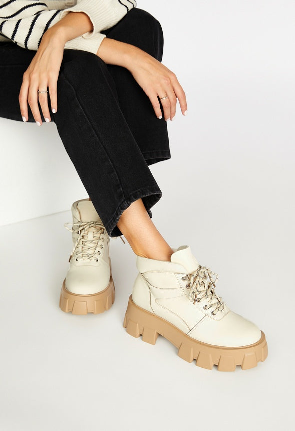 Sylvie Lug Sole Bootie Birch