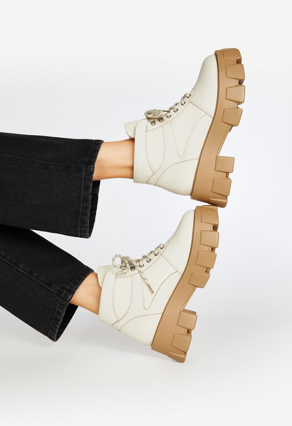 Sylvie Lug Sole Bootie Birch