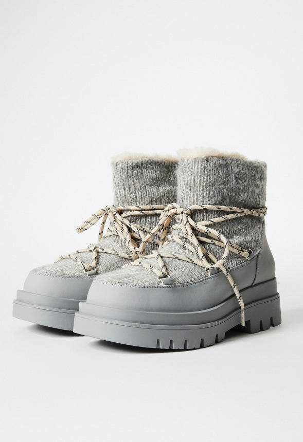 Nina Fuzzie Bootie Heathered Gray