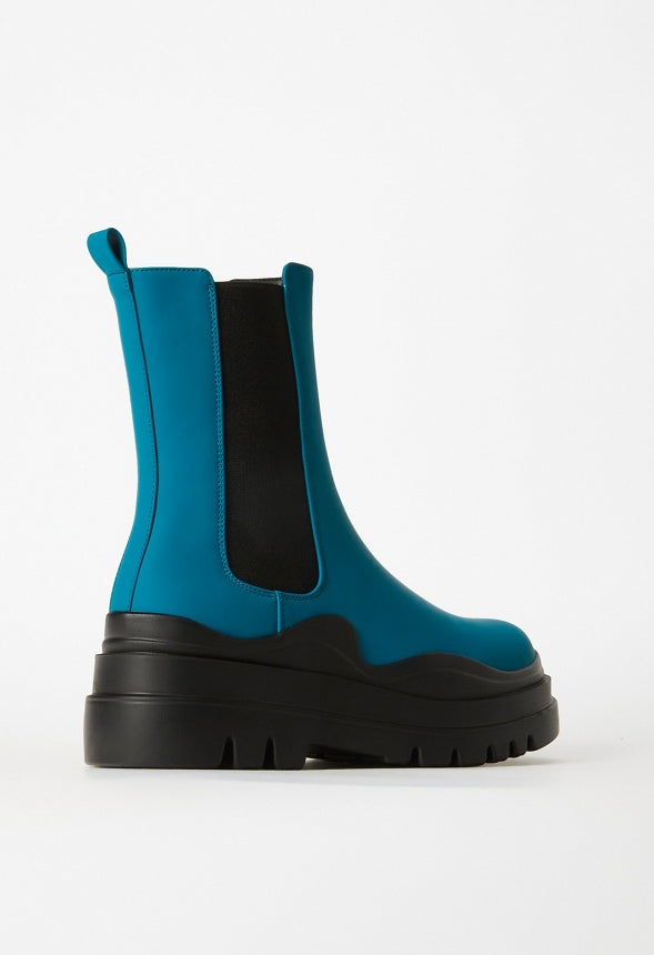 Polly Rain Boot Reflecting Pond/Black