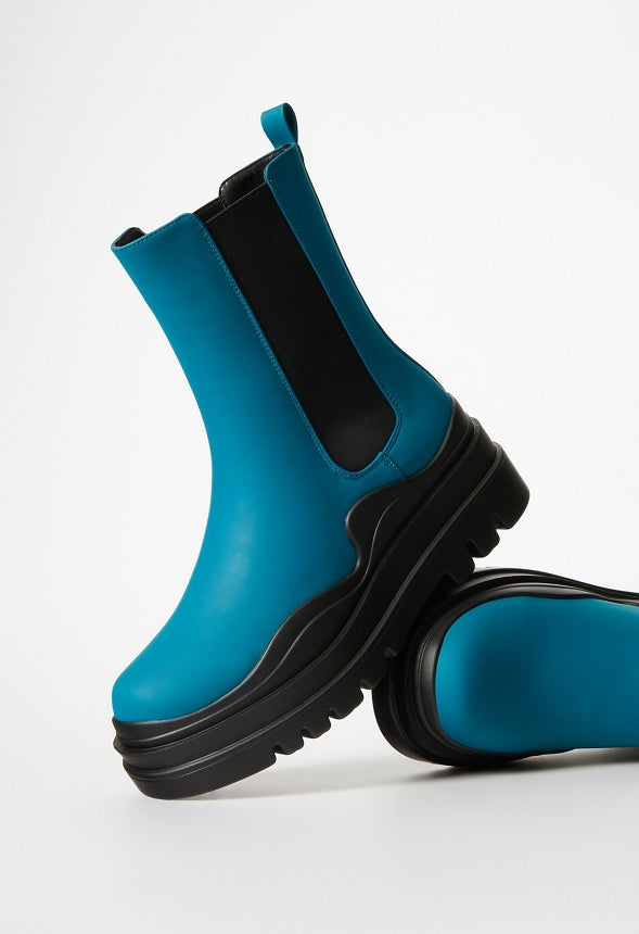 Polly Rain Boot Reflecting Pond/Black