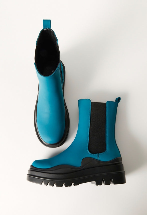 Polly Rain Boot Reflecting Pond/Black
