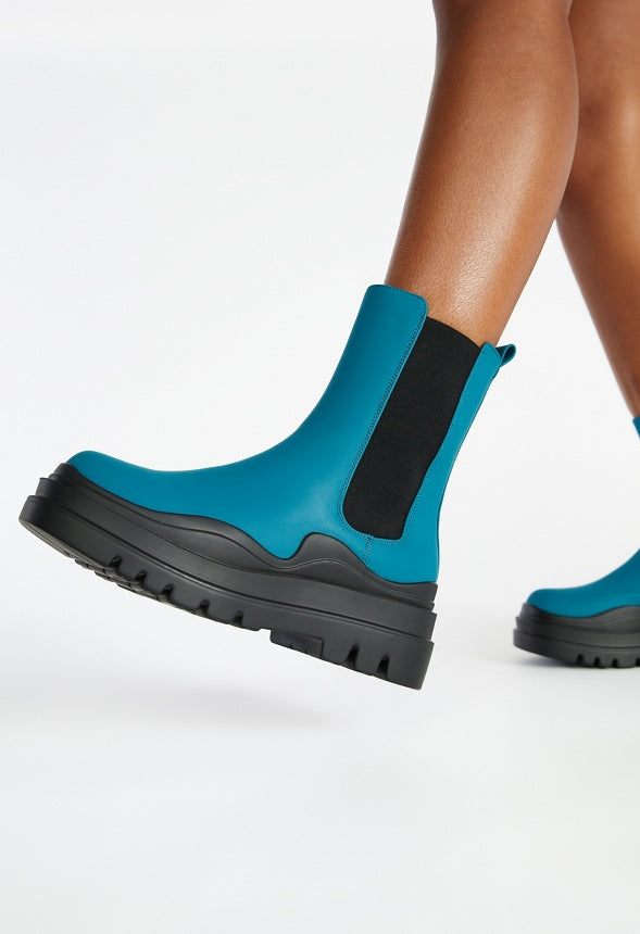 Polly Rain Boot Reflecting Pond/Black