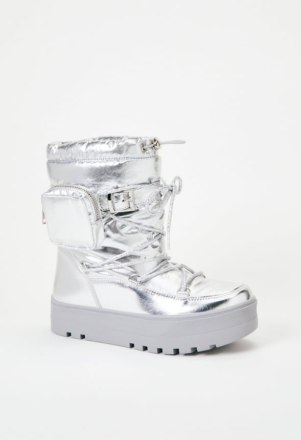 Mila Cold Weather Bootie Silver