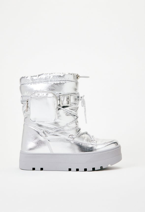 Mila Cold Weather Bootie Silver