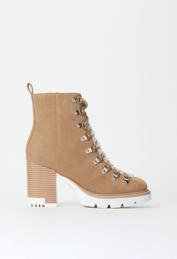 Eliana Sherpa Bootie Sand