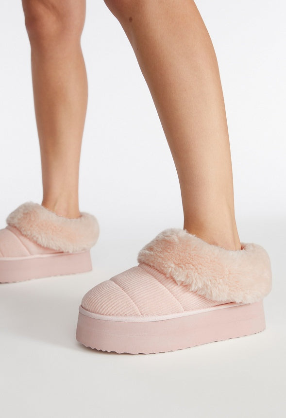 Jovie Fuzzie Flat Blush