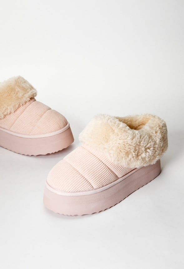 Jovie Fuzzie Flat Blush