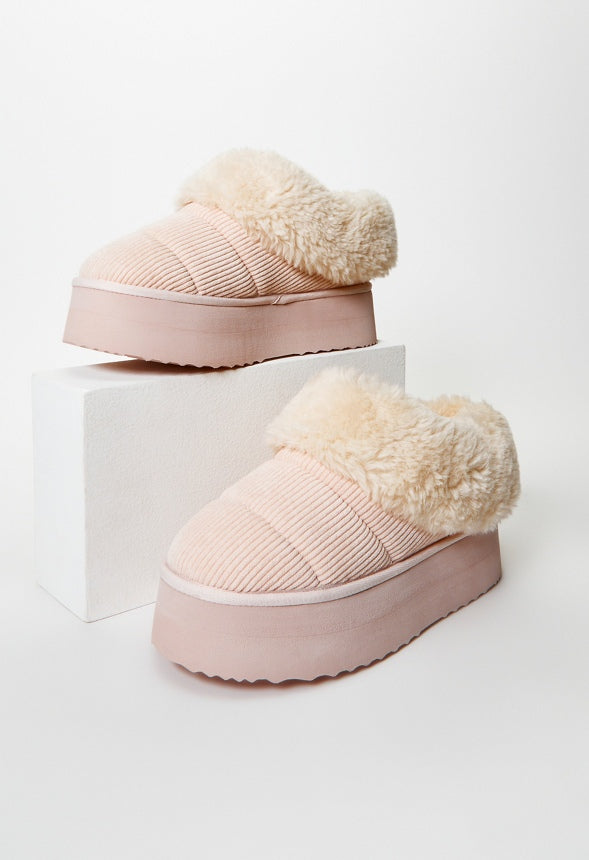 Jovie Fuzzie Flat Blush