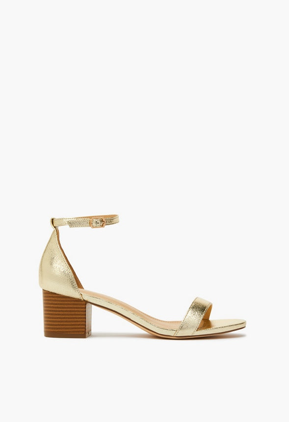 Noura Heeled Sandal Gold