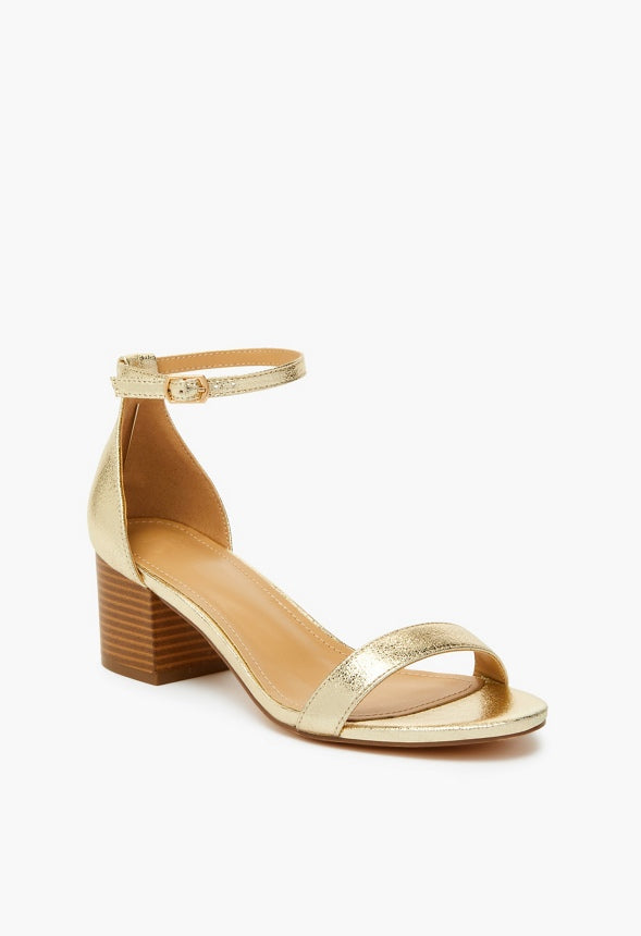 Noura Heeled Sandal Gold