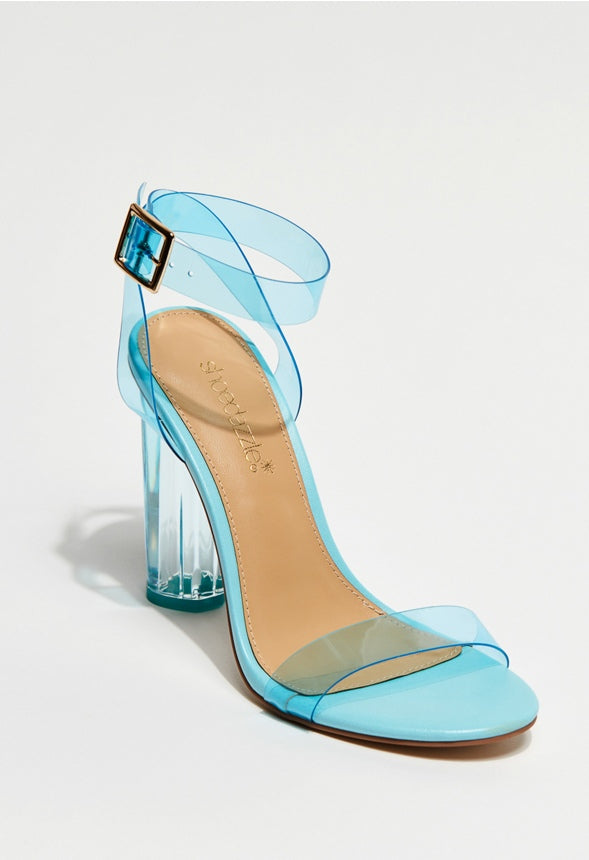 HANNA TRANSPARENT HEELED SANDAL Petite Four