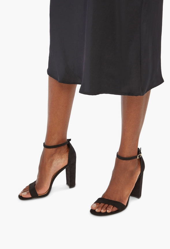 Lorelai Block Heeled Sandal Black