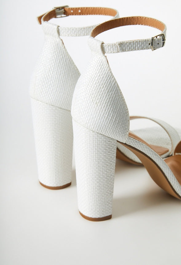 Lorelai Block Heeled Sandal Bright White