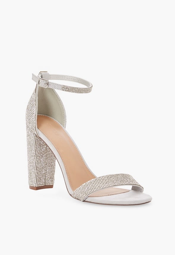 Lorelai Block Heeled Sandal Rhinestone