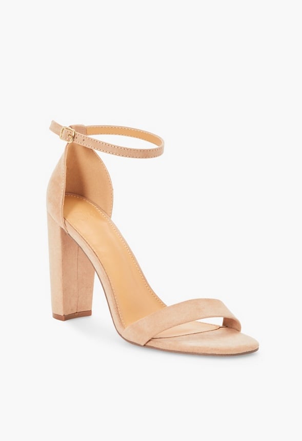Lorelai Block Heeled Sandal Beige