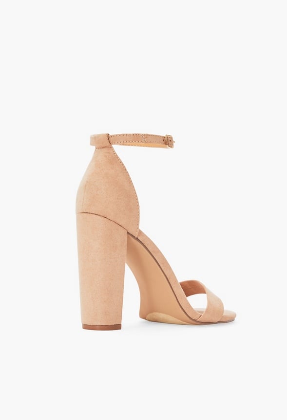 Lorelai Block Heeled Sandal Beige
