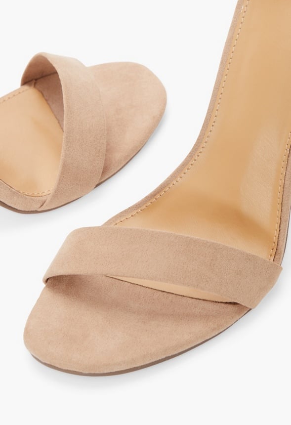 Lorelai Block Heeled Sandal Beige