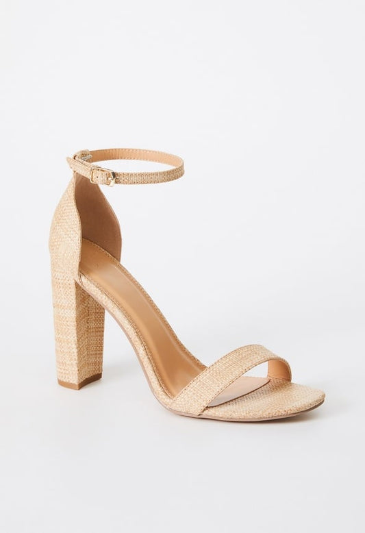 Lorelai Block Heeled Sandal Light Brown