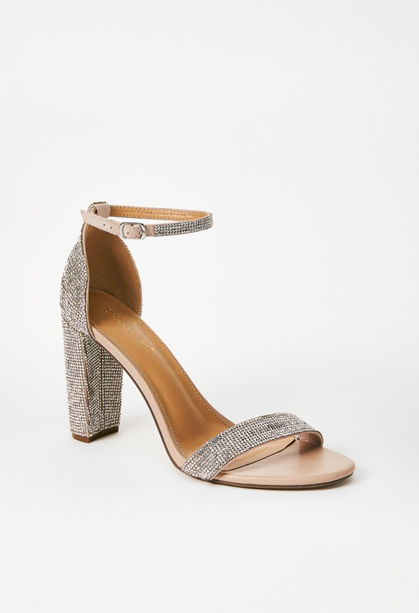 LYVIA CLASSIC HEELED SANDAL Rhinestone