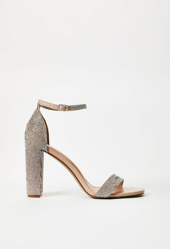 LYVIA CLASSIC HEELED SANDAL Rhinestone