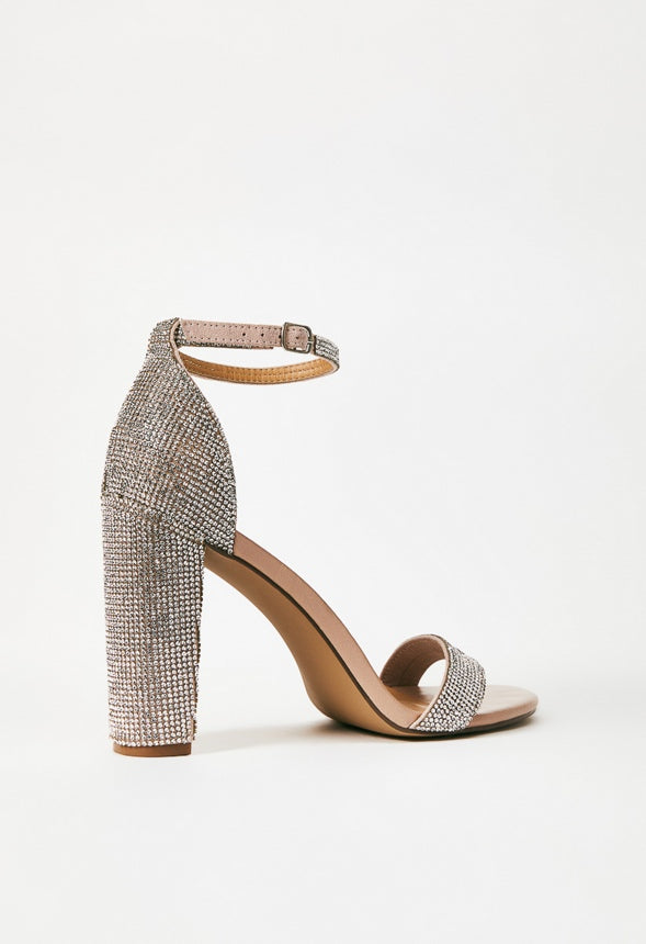 LYVIA CLASSIC HEELED SANDAL Rhinestone