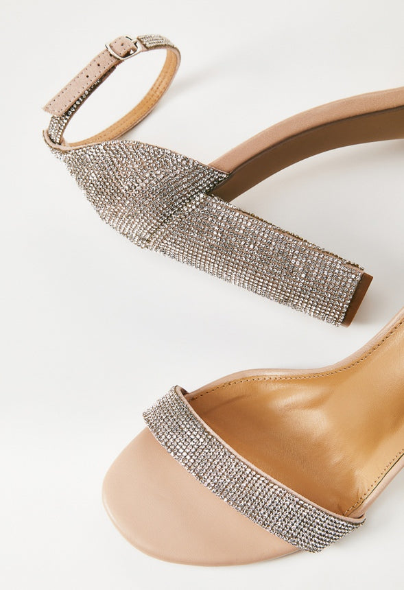 LYVIA CLASSIC HEELED SANDAL Rhinestone