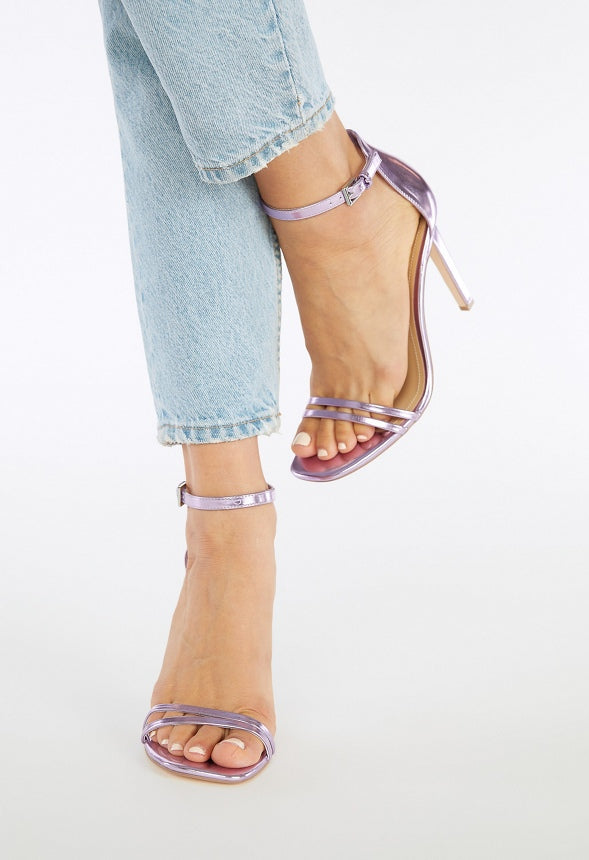 No Time To Waste Stiletto Heeled Sandal Orchid Petal