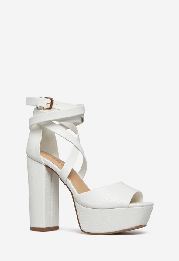 ROSELINDA STRAPPY SANDAL White Snake