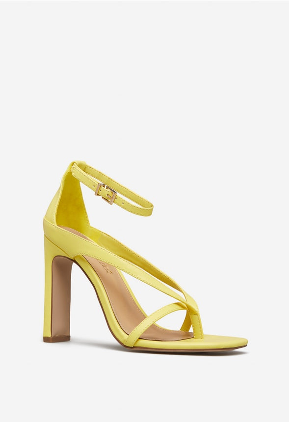 JAXIN THONG HEELED SANDAL Yellow