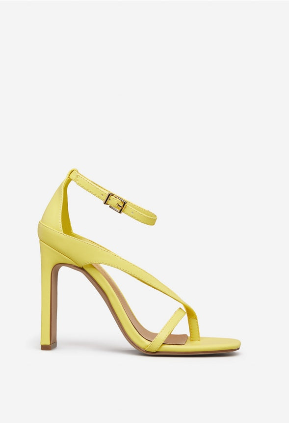 JAXIN THONG HEELED SANDAL Yellow