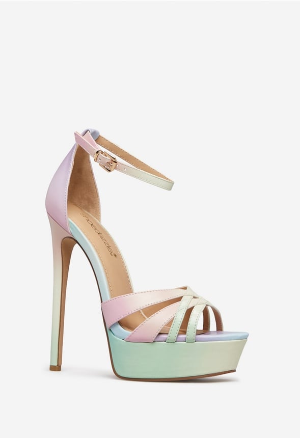 TYRONICA PLATFORM HEELED SANDAL Multi