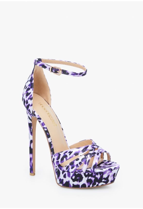 TYRONICA PLATFORM SANDAL Lavender Leopard