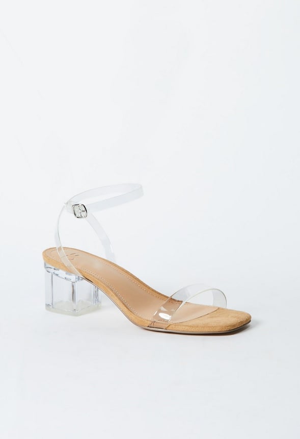 CHLOE CLEAR HEELED SANDAL Clear