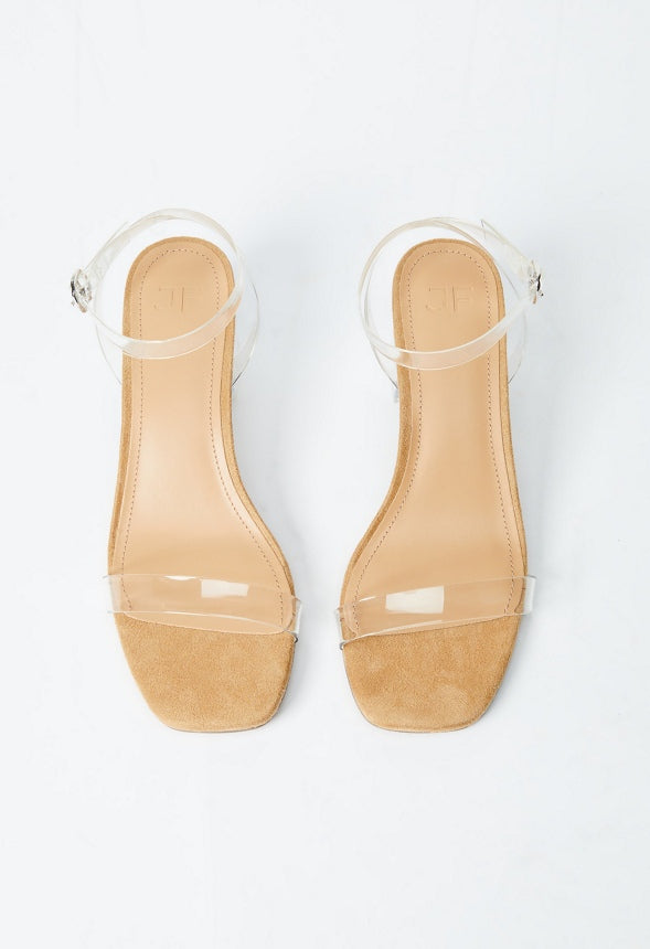 CHLOE CLEAR HEELED SANDAL Clear