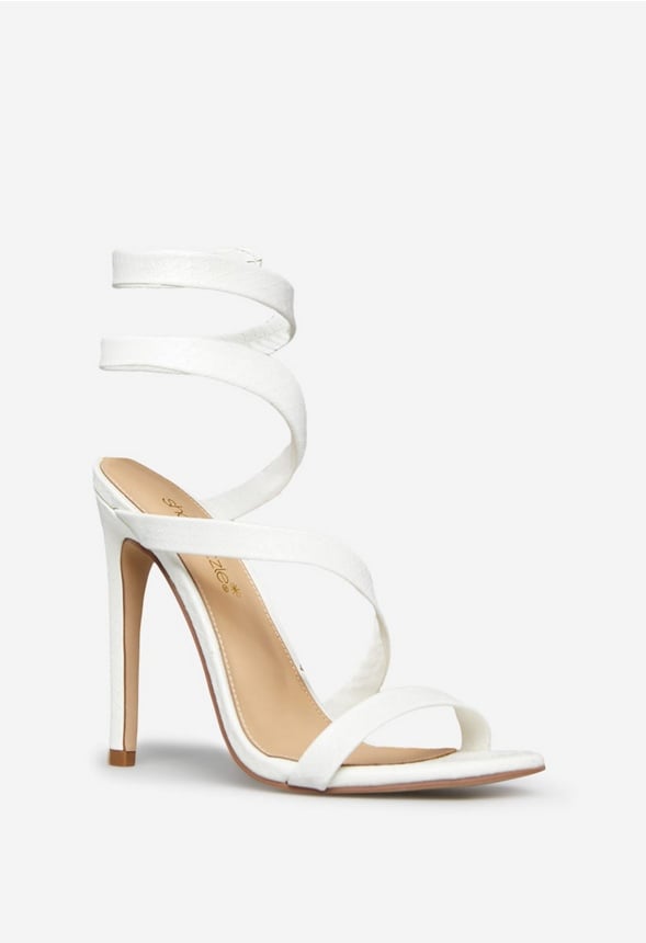 RONJA STRAPPY SANDAL Bright White Snake